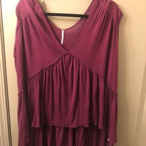 Free People Flowy Shirt